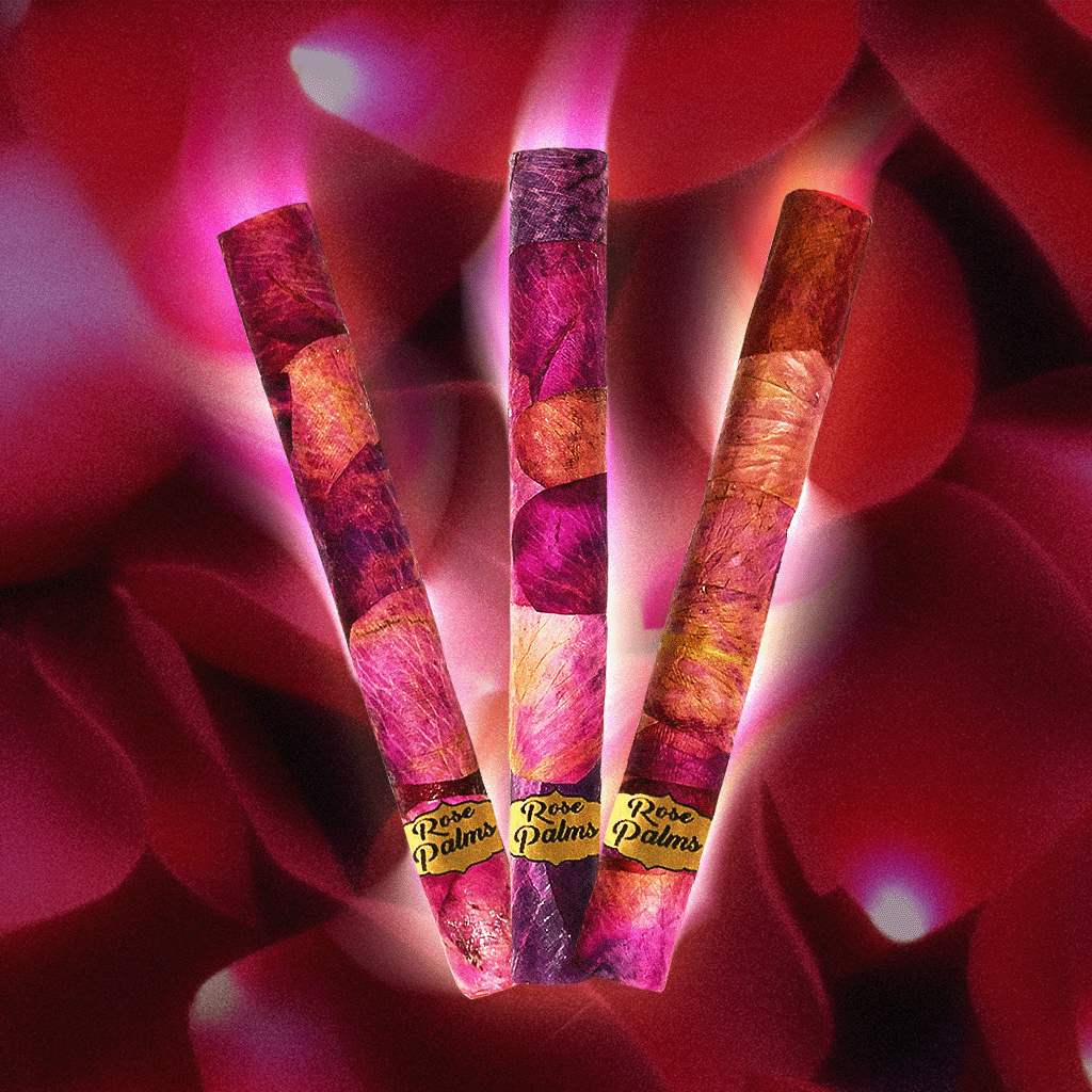 MINI Rose Palms - Gummy Bear - Real Rose Petal Flavoured Pre-Rolls