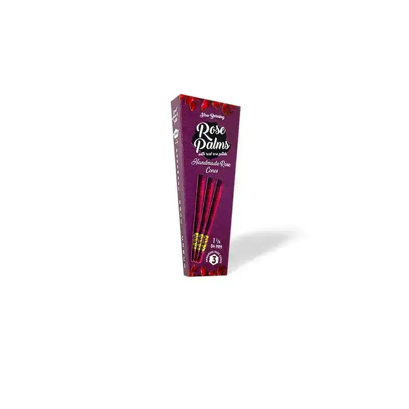 Rose Palms - 1 1/4 Size Rose Pre-rolled Cones (3 Pack) Rose Palms