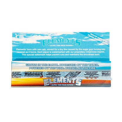 Elements Ultra Thin Rice Papers and Tips - King - Papers - Rolling Papers - Elements - Cali Tobacconist