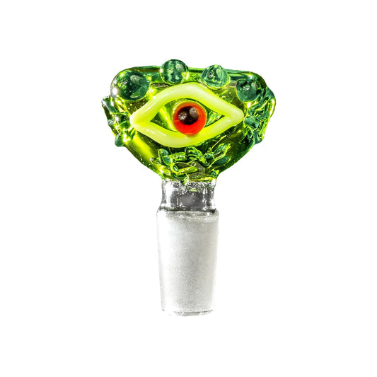 Green Frog Eye handmade Glass Cone Piece CP for Glassware - Cali online