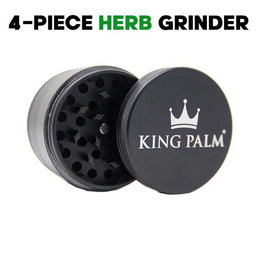 King Palm Aluminium Non-Stick Grinder - Herb Grinder - King Palm - Cali Tobacconist