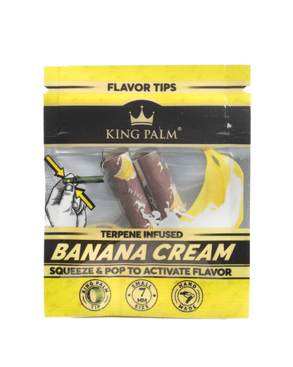King Palm Flavoured Filter Tips - Banana Cream - - Flavoured Filter Tips - King Palm - Cali Tobacconist