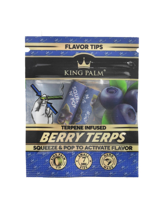 King Palm Flavoured Filter Tips - Berry Terps - - Flavoured Filter Tips - King Palm - Cali Tobacconist