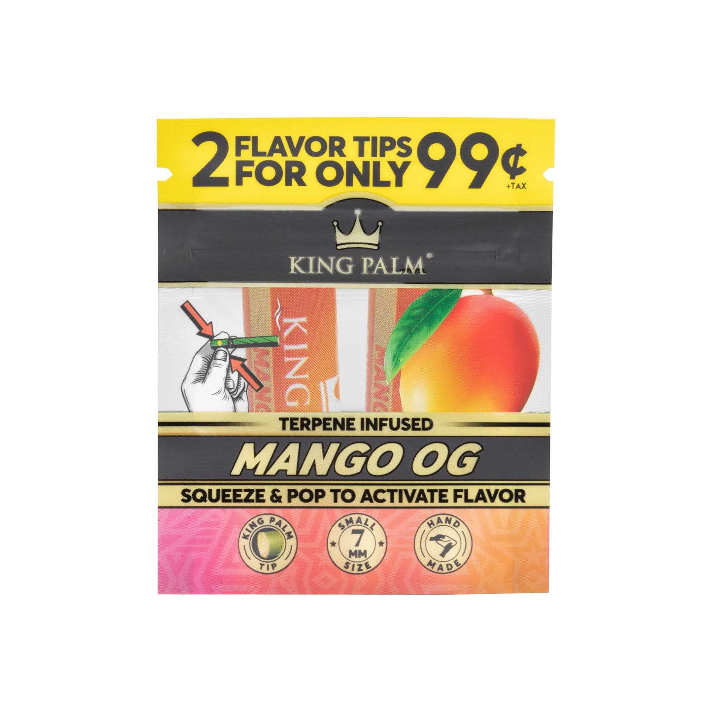 King Palm Flavoured Filter Tips - Mango OG - - Flavoured Filter Tips - King Palm - Cali Tobacconist