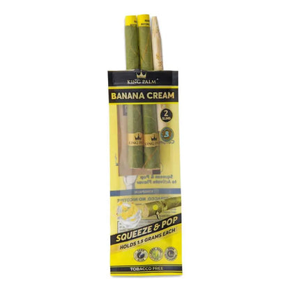 King Palm Slims - Flavoured Pre-Roll - Banana Cream - - Pre-rolls - King Palm - Cali Tobacconist