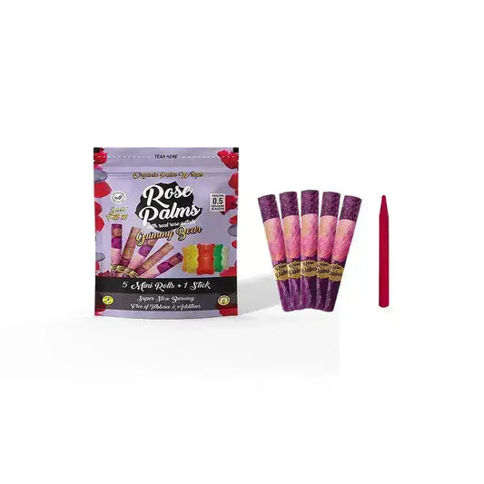 MINI Rose Palms - Gummy Bear - Real Rose Petal Flavoured Pre-Rolls Rose Palms