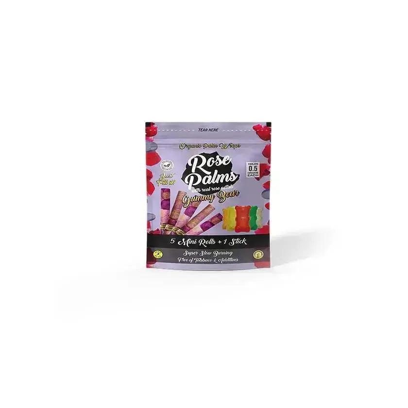 MINI Rose Palms - Gummy Bear - Real Rose Petal Flavoured Pre-Rolls Rose Palms