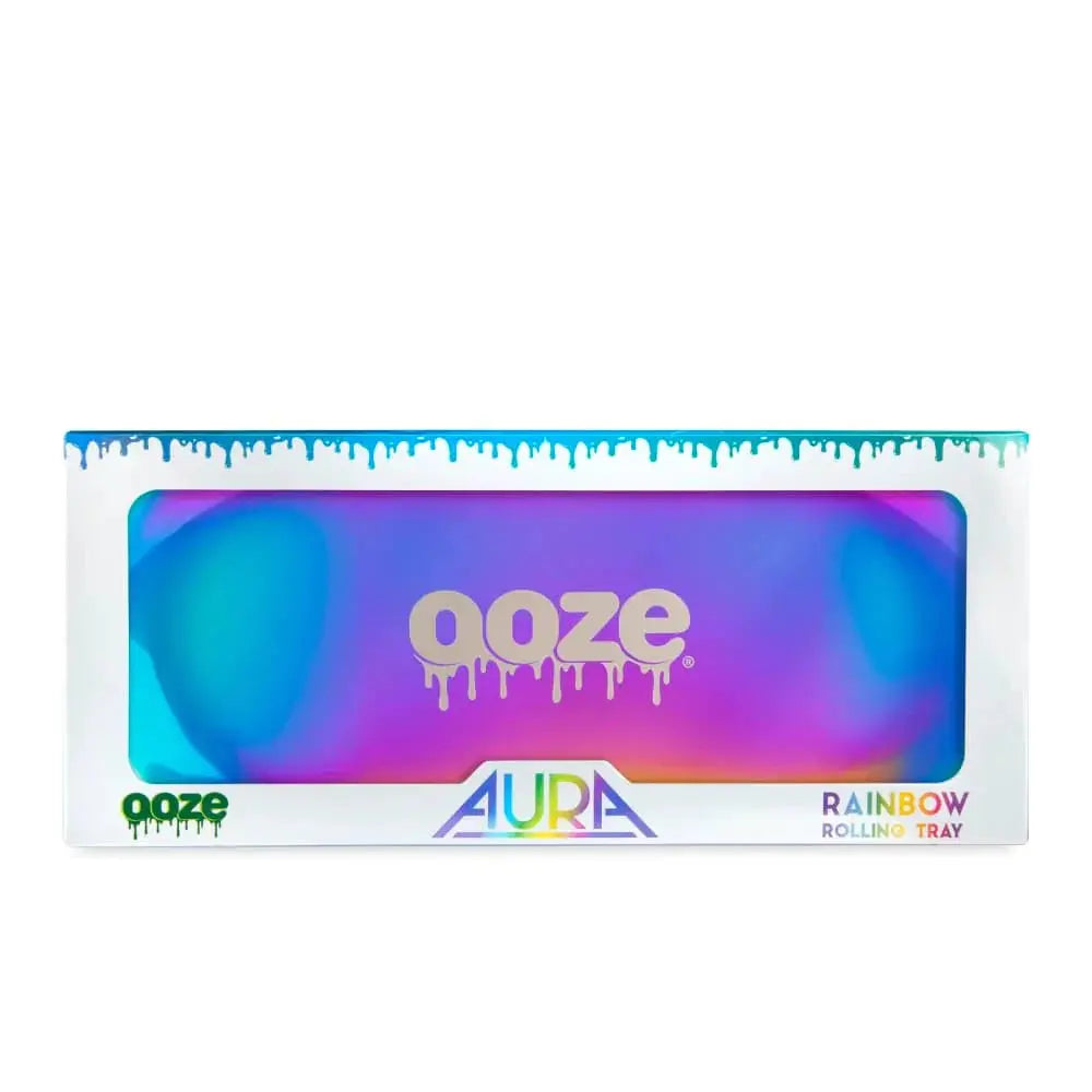 Ooze Aura Rainbow Rolling Tray - Medium (22x 9.5 cms) - - Rolling Tray - Ooze - Cali Tobacconist