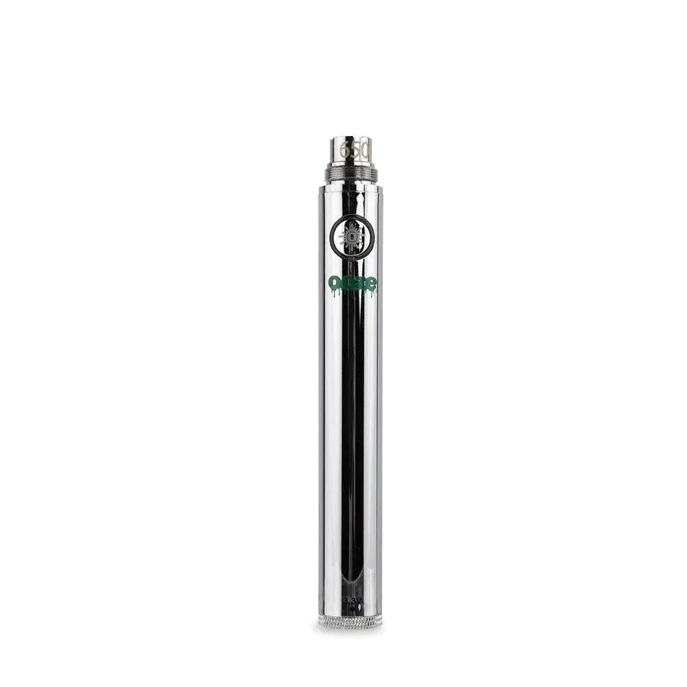 Ooze Twist Battery - Variable Temp 510 Battery - 650 mAh - Silver - - Ooze - Cali Tobacconist