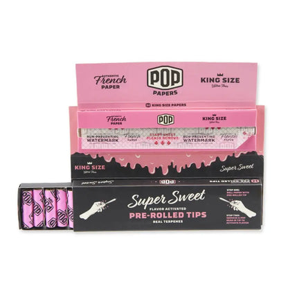 POP Rolling Papers with Pre Rolled Tips - Super Sweet - - Pre-rolls - POP - Cali Tobacconist