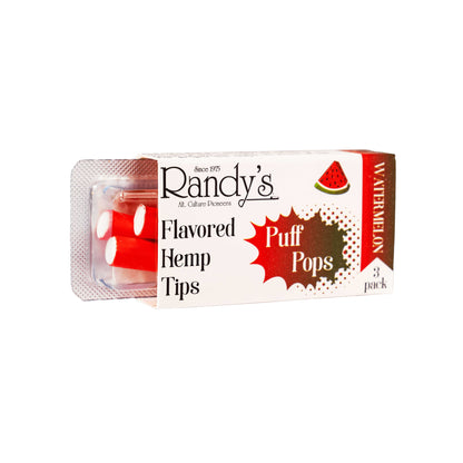 Puff Pops Flavoured Hemp Tips - Watermelon - - Flavoured Filter Tips - Randy's - Cali Tobacconist