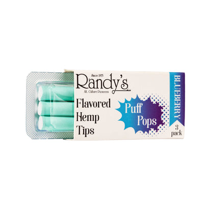 Puff Pops Flavoured Hemp Tips - Blueberry - - Flavoured Filter Tips - Randy's - Cali Tobacconist