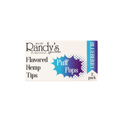 Puff Pops Flavoured Hemp Tips - Blueberry - - Flavoured Filter Tips - Randy's - Cali Tobacconist