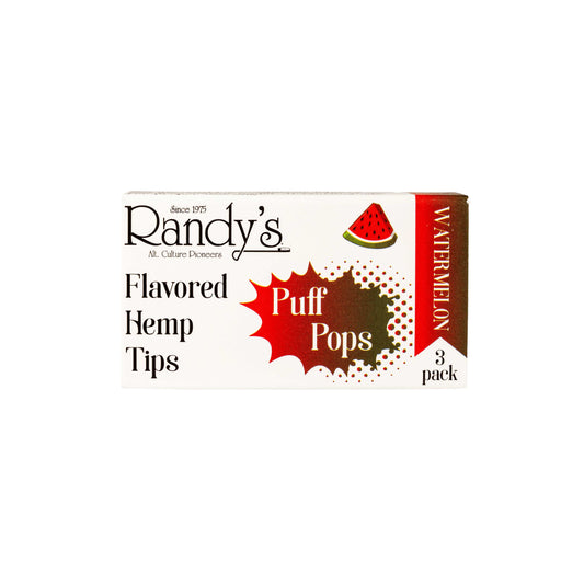 Puff Pops Flavoured Hemp Tips - Watermelon - - Flavoured Filter Tips - Randy's - Cali Tobacconist