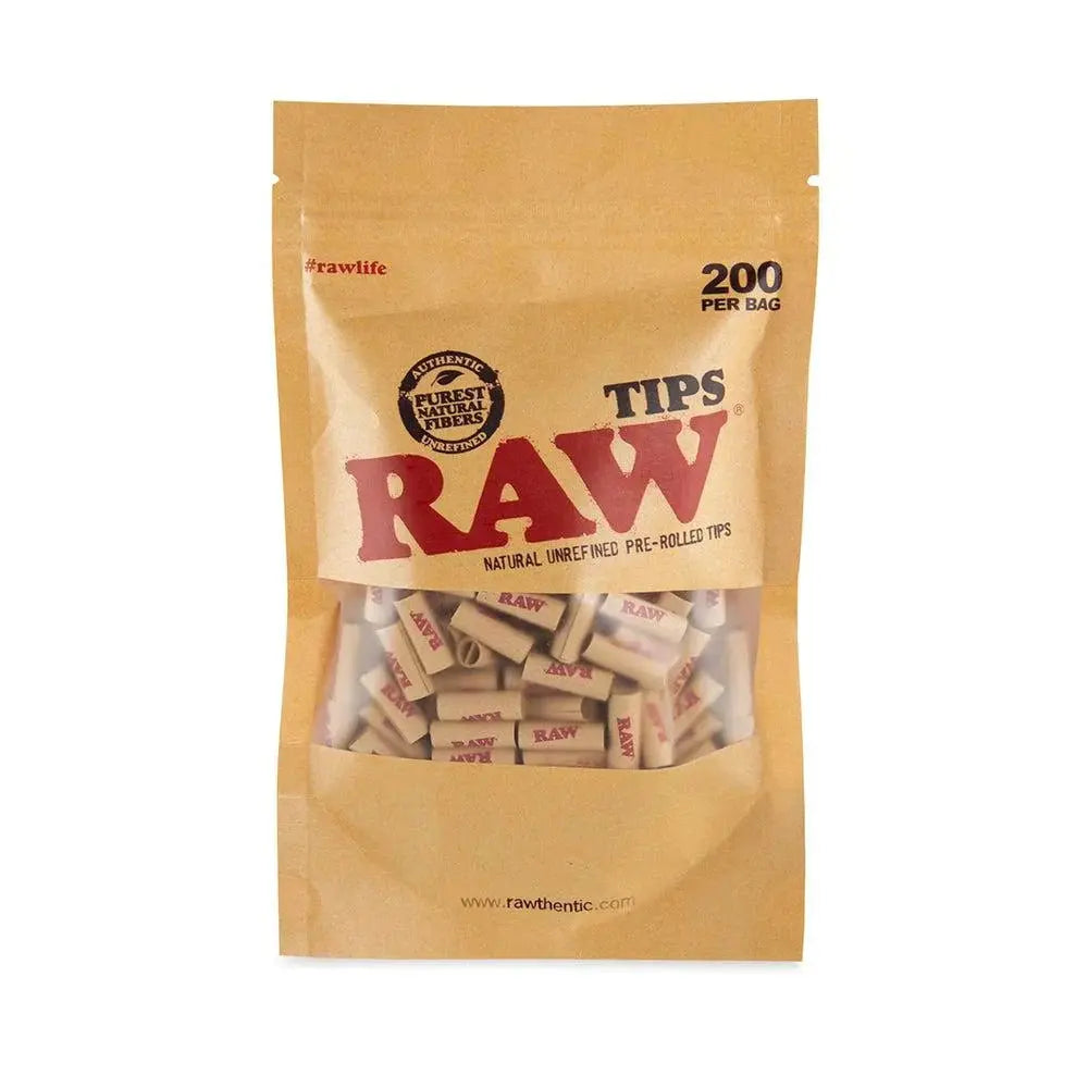 RAW Filter Tips - Pre-rolled tips (200 Pack) - - Filter Tips - RAW - Cali Tobacconist