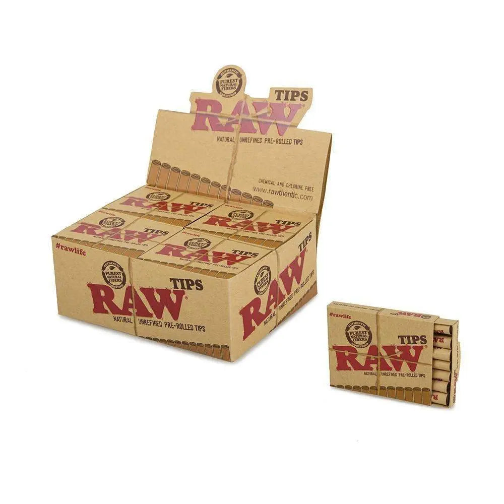RAW Filter Tips - Pre-rolled tips (20 Pack) - - Filter Tips - RAW - Cali Tobacconist