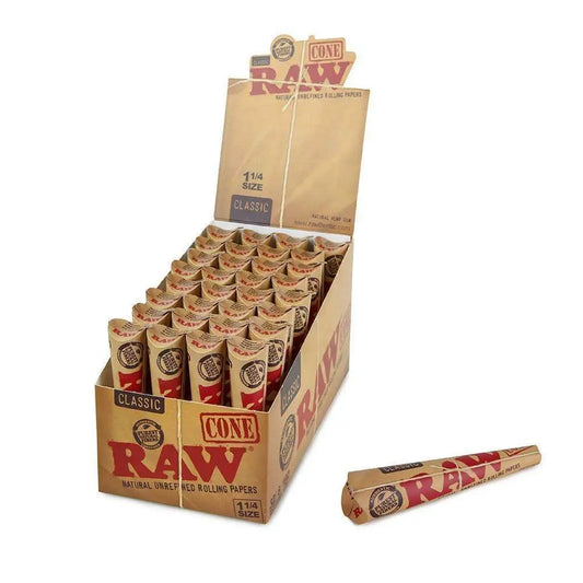RAW Pre-rolled papers - 1 1/4 (6 Pack) - - Pre-rolls - RAW - Cali Tobacconist