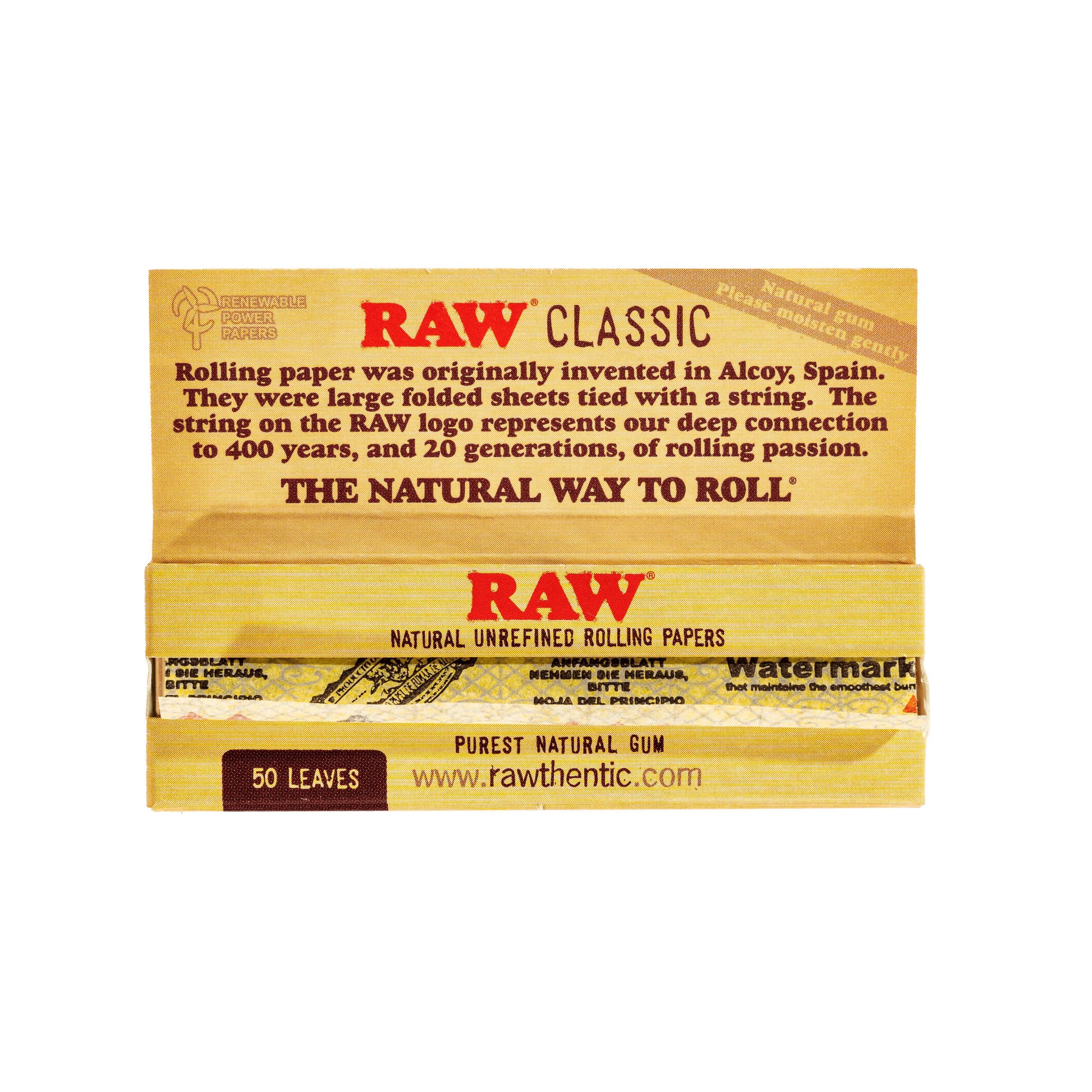 RAW Rolling Papers - 1 1/4 - Papers - Classic- Rolling Papers - RAW - Cali Tobacconist