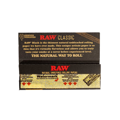 RAW Rolling Papers - 1 1/4 - Papers - Black- Rolling Papers - RAW - Cali Tobacconist