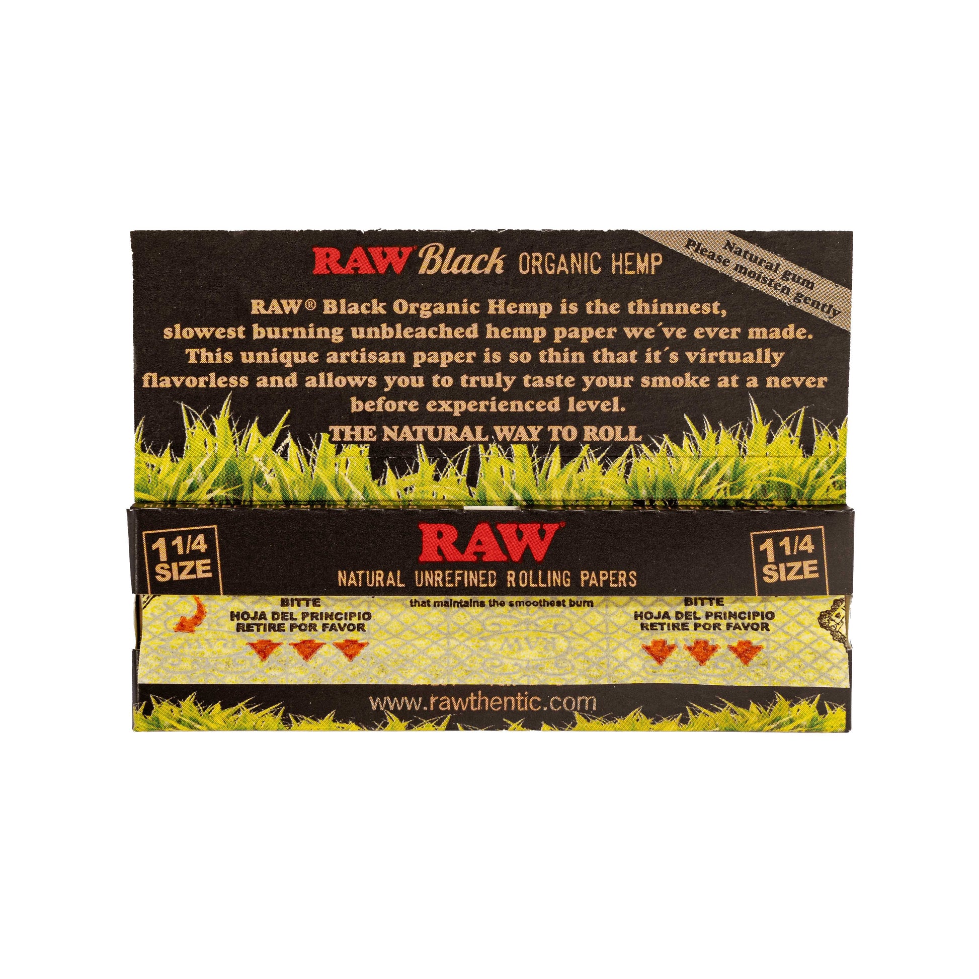 RAW Rolling Papers - King - Papers + Tips - Black- Rolling Papers - RAW - Cali Tobacconist