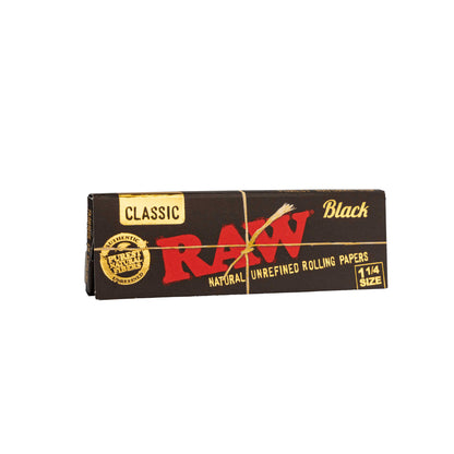 RAW Rolling Papers - 1 1/4 - Papers - Black- Rolling Papers - RAW - Cali Tobacconist