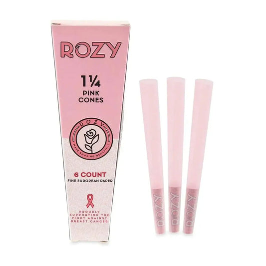 ROZY Pink Pre Rolled Cones - 1 1/4 Rolled Cones 6pk - - Pre-rolls - ROZY - Cali Tobacconist