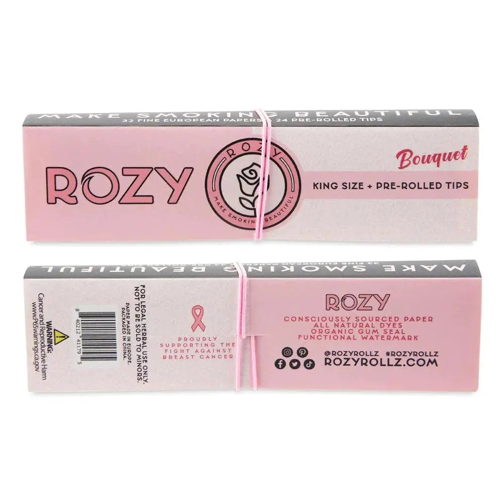 ROZY Pink Rolling Papers with Pre-Rolled Tips - King Size - - Rolling Papers - ROZY - Cali Tobacconist