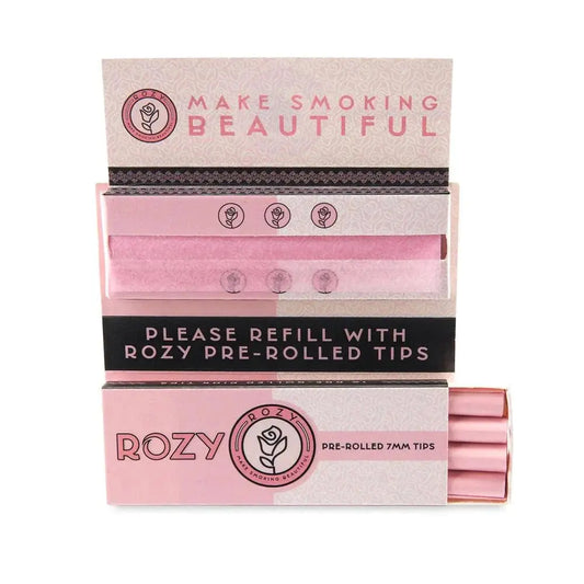 ROZY Pink Rolling Papers with Pre-Rolled Tips - 1 1/4 Size - - Rolling Papers - ROZY - Cali Tobacconist