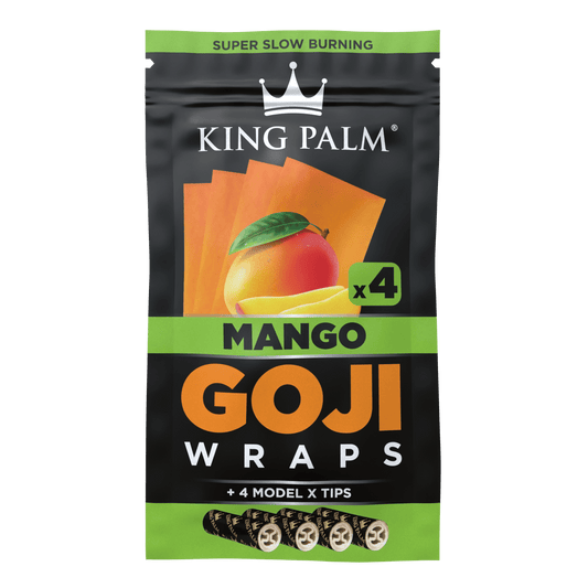 King Palm 4pk Goji Wraps 15 Pack - Mango King Palm