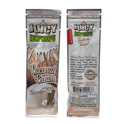 Juicy Jays Terp Infused Hemp Wraps - Coconut Cream Juicy Jay's