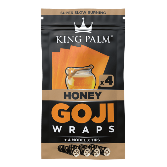 King Palm 4pk Goji Wraps 15 Pack - Honey King Palm