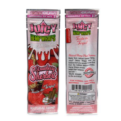 Juicy Jays Terp Infused Hemp Wraps - Strawberry Sherbert Juicy Jay's