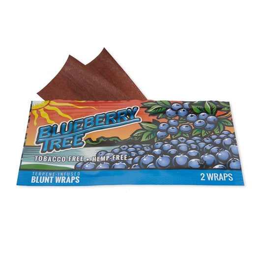 Terpene-Infused Blunt Wraps 12 Pack - Blueberry Tree - Cali Distributions - Blunt wraps Orchard Beach Farms -