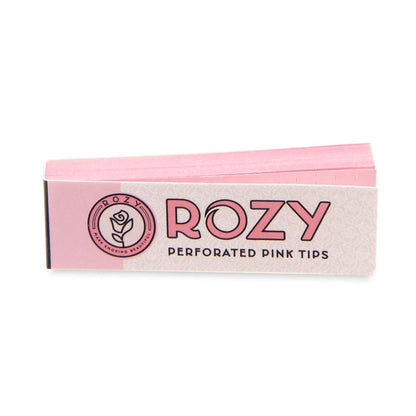 Rozy Pink Perforated Filter Tips - 50ct Display - Cali Distributions - Filter Tips Rozy -