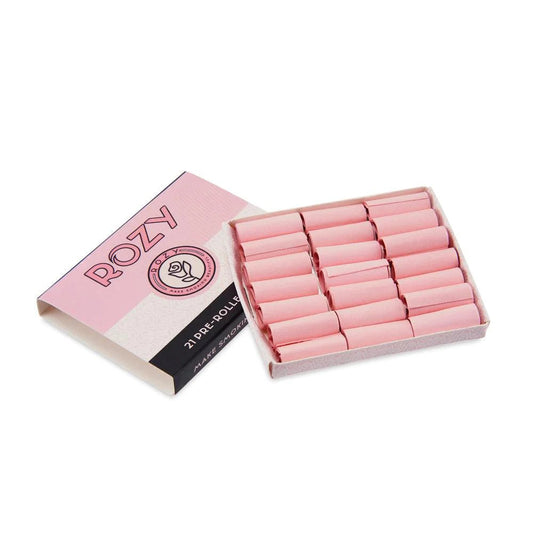 Rozy Pink Pre-Rolled Filter Tips - 20ct Display - Cali Distributions - Filter Tips Rozy -