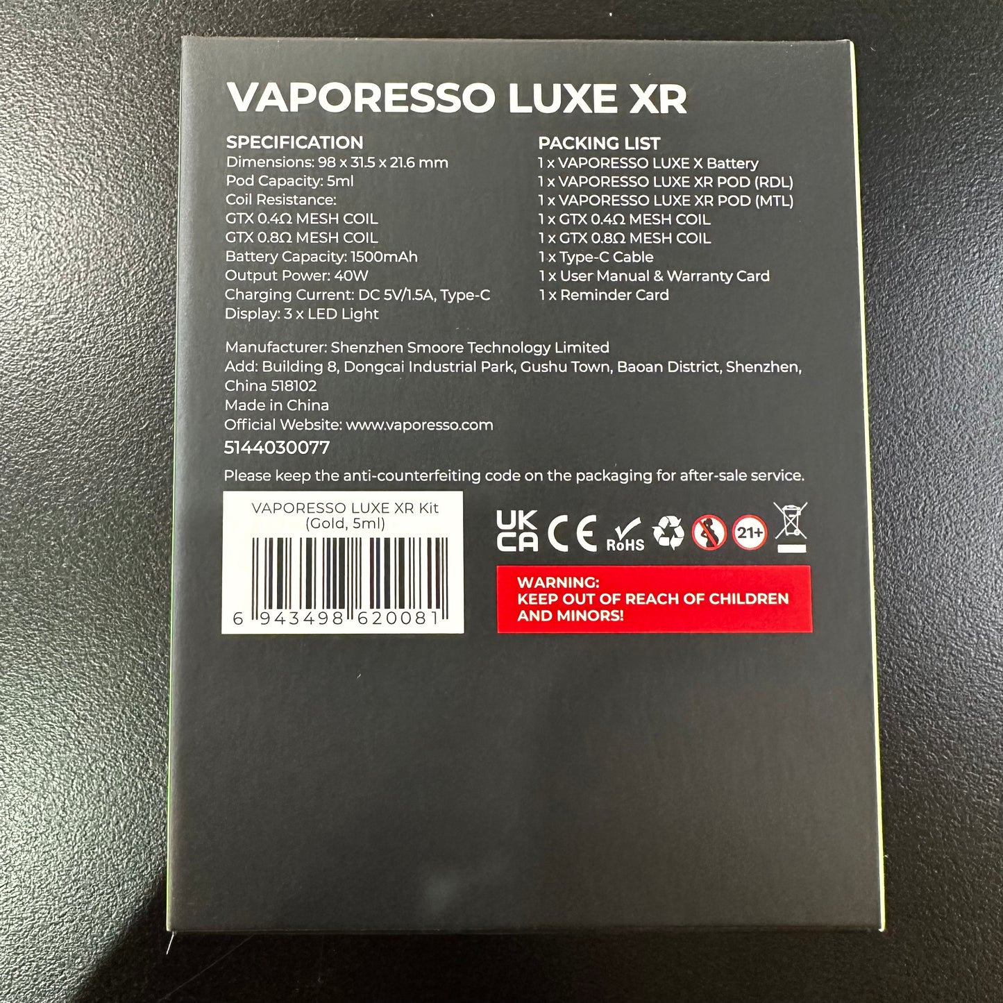 Vaporesso LUXE XR