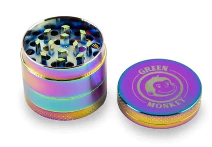 Green Monkey Rainbow Tray and Grinder Kit - Herb Grinder - Green Monkey - Cali Tobacconist