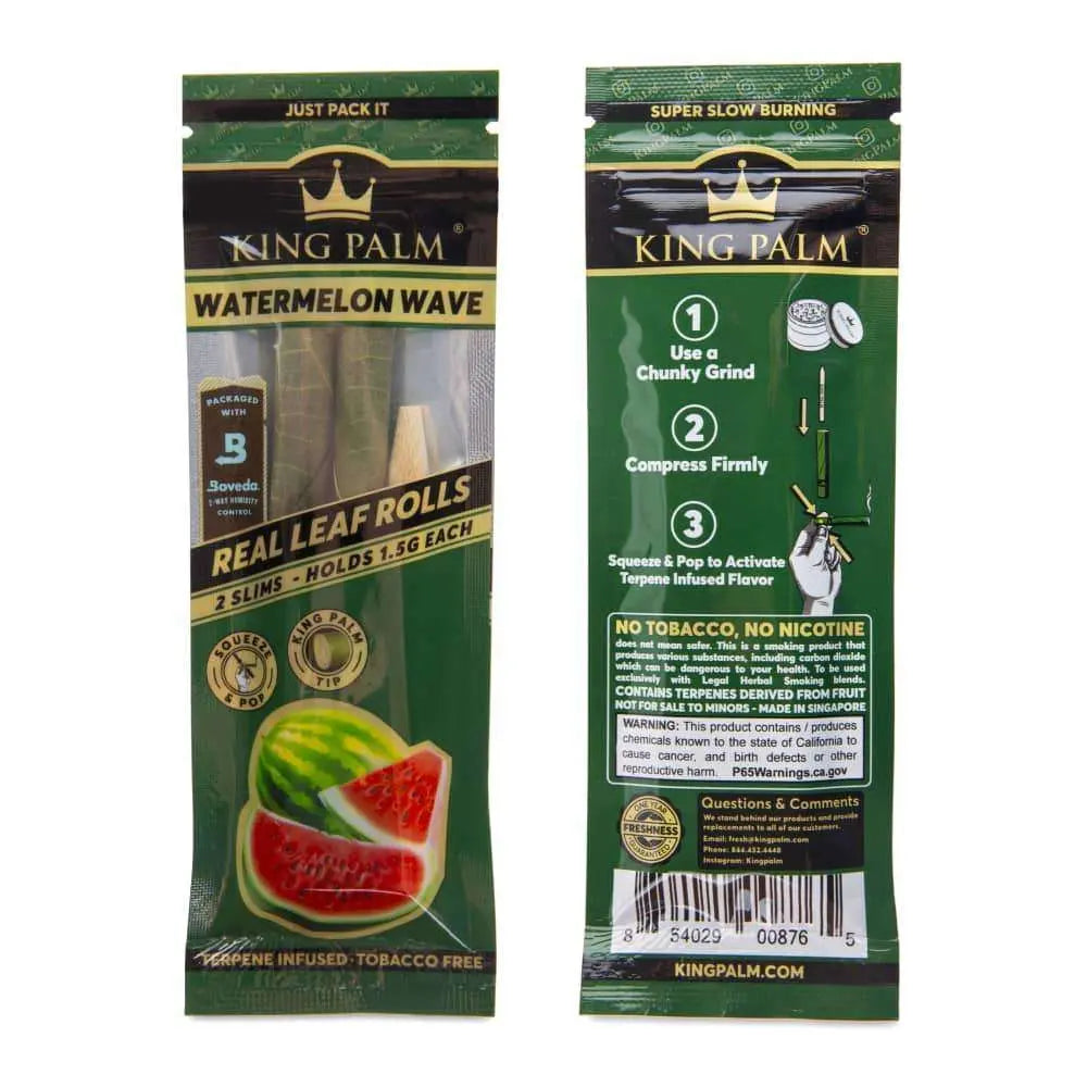 King Palm Slims - Flavoured Pre-Roll - Watermelon Wave - - Pre-rolls - King Palm - Cali Tobacconist