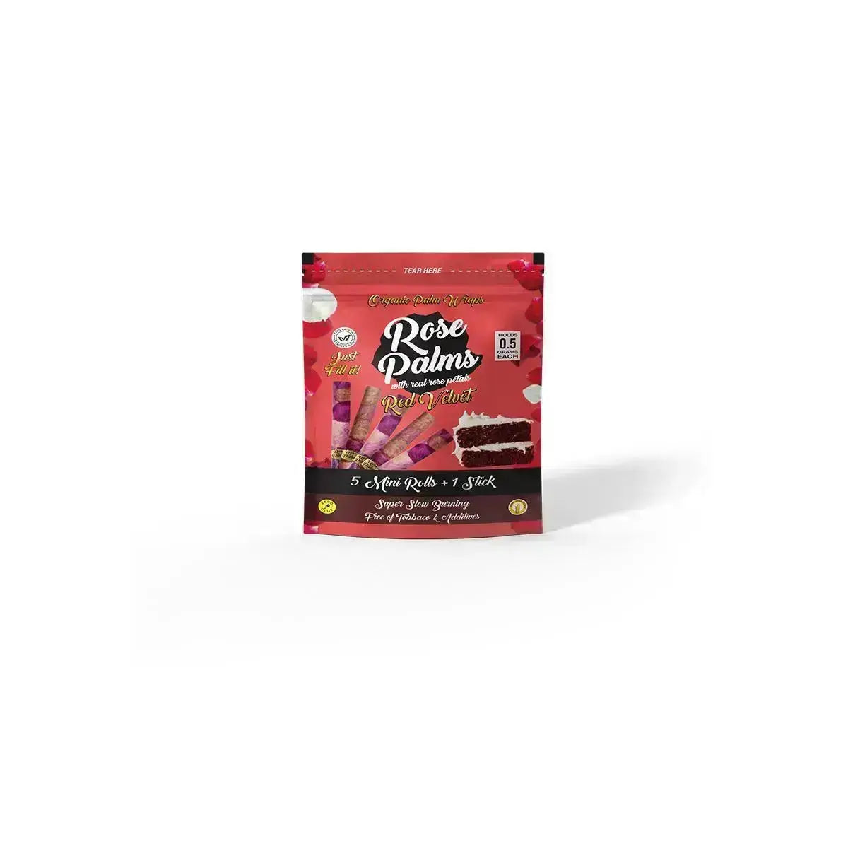 MINI Rose Palms - Red Velvet - Real Rose Petal Flavoured Pre-Rolls Rose Palms