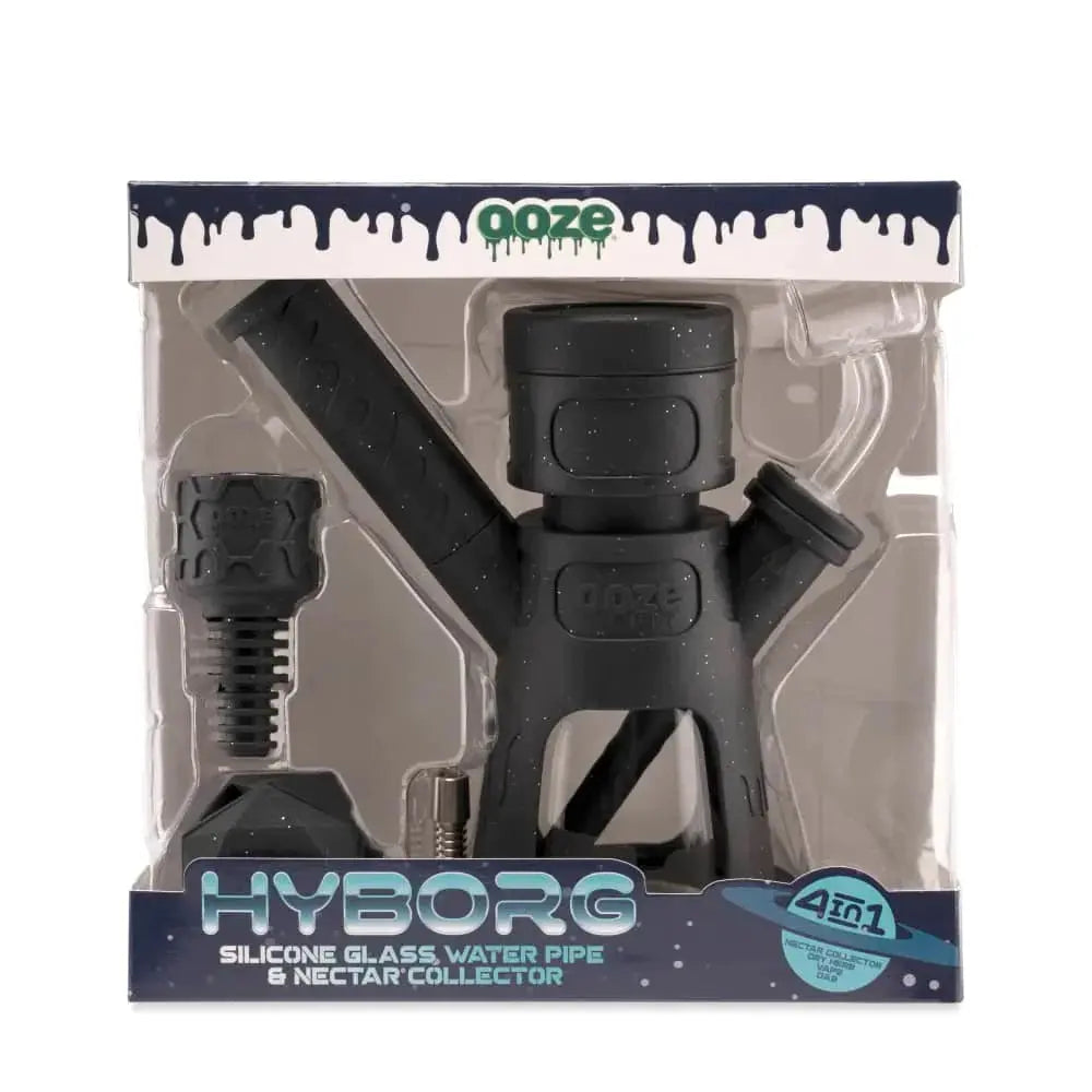 Ooze Hyborg Silicone Glass 4-in-1 Hybrid Water Pipe and Nectar Collector - Water Pipe - Ooze - Cali Tobacconist