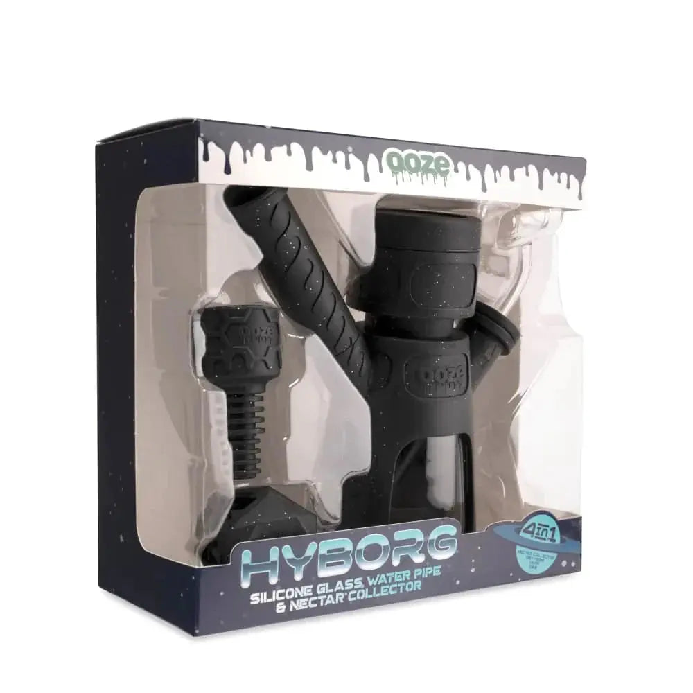 Ooze Hyborg Silicone Glass 4-in-1 Hybrid Water Pipe and Nectar Collector - Water Pipe - Ooze - Cali Tobacconist