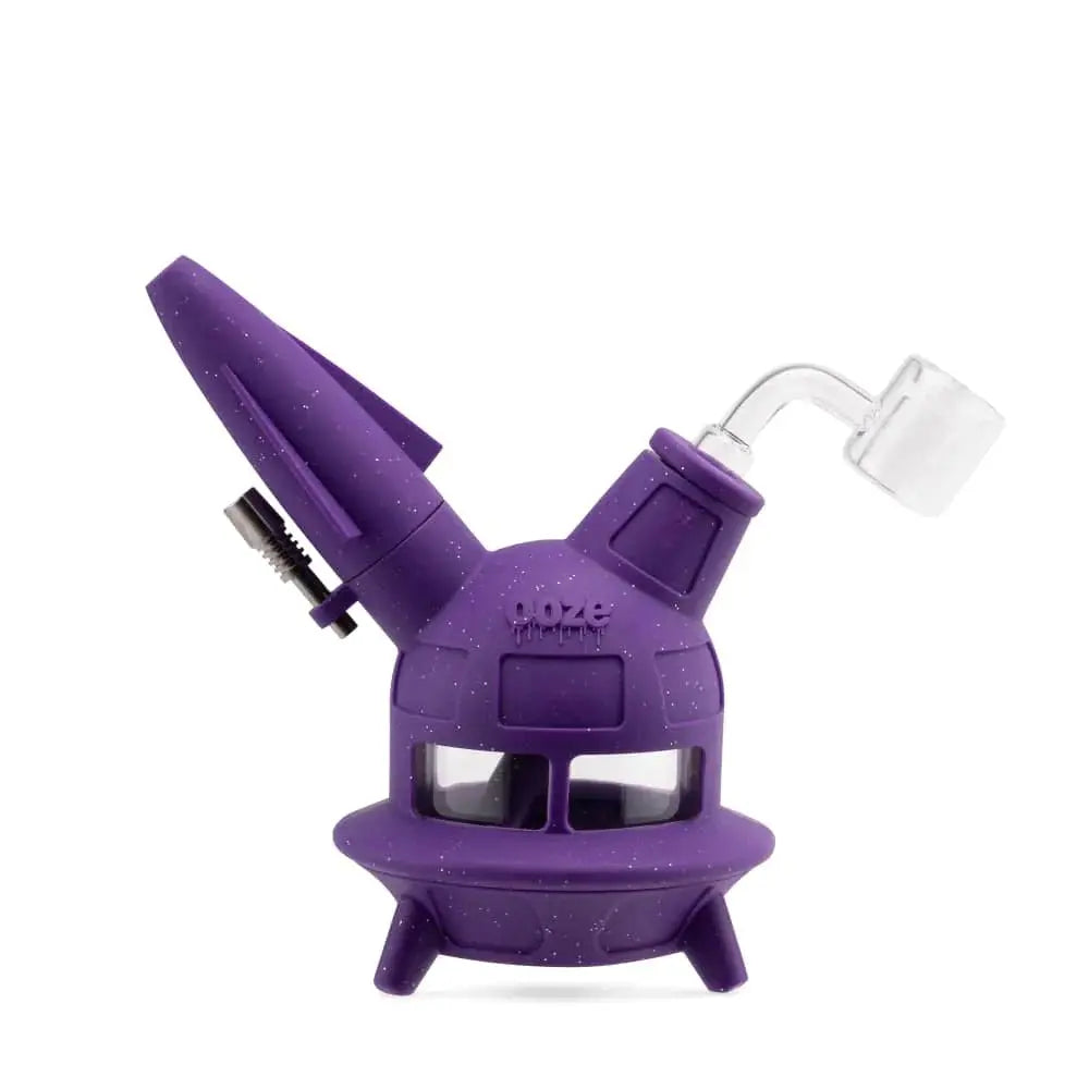 Ooze UFO Silicone Water Pipe - Shimmer Purple - - Water Pipe - Ooze - Cali Tobacconist