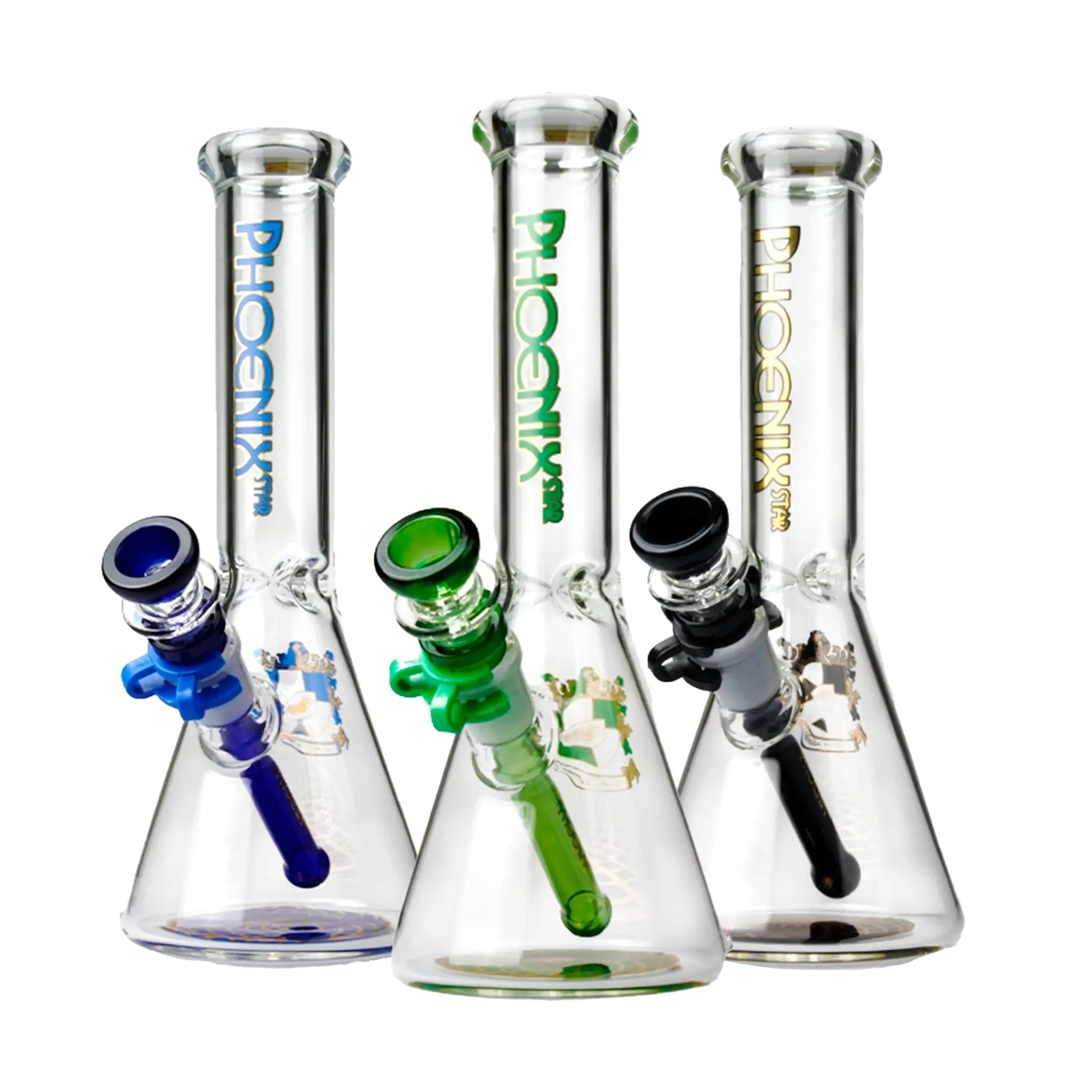 PHX01 Beaker Glassware - PHX01 Beaker Glassware - Cali Distributions - Glassware Phoenix Star - Green - - Water Pipe - Phoenix Star - Cali Accessories