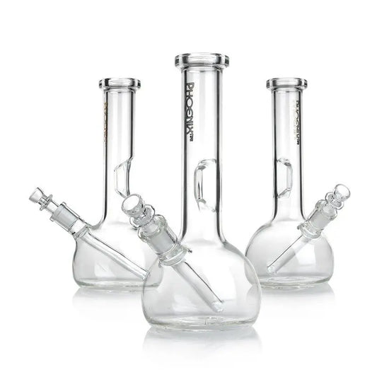 PHX481 Slide Beaker Clear - PHX481 Slide Beaker Clear - Cali Distributions - Glassware Phoenix Star - hd481 - Water Pipe - Phoenix Star - Cali Accessories