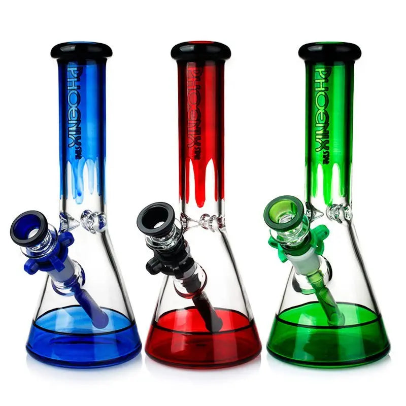 Phoenix PHX125 Glassware - Phoenix PHX125 Glassware - Cali Distributions - Glassware Phoenix Star - HD195 - Green - - Water Pipe - Phoenix Star - Cali Accessories