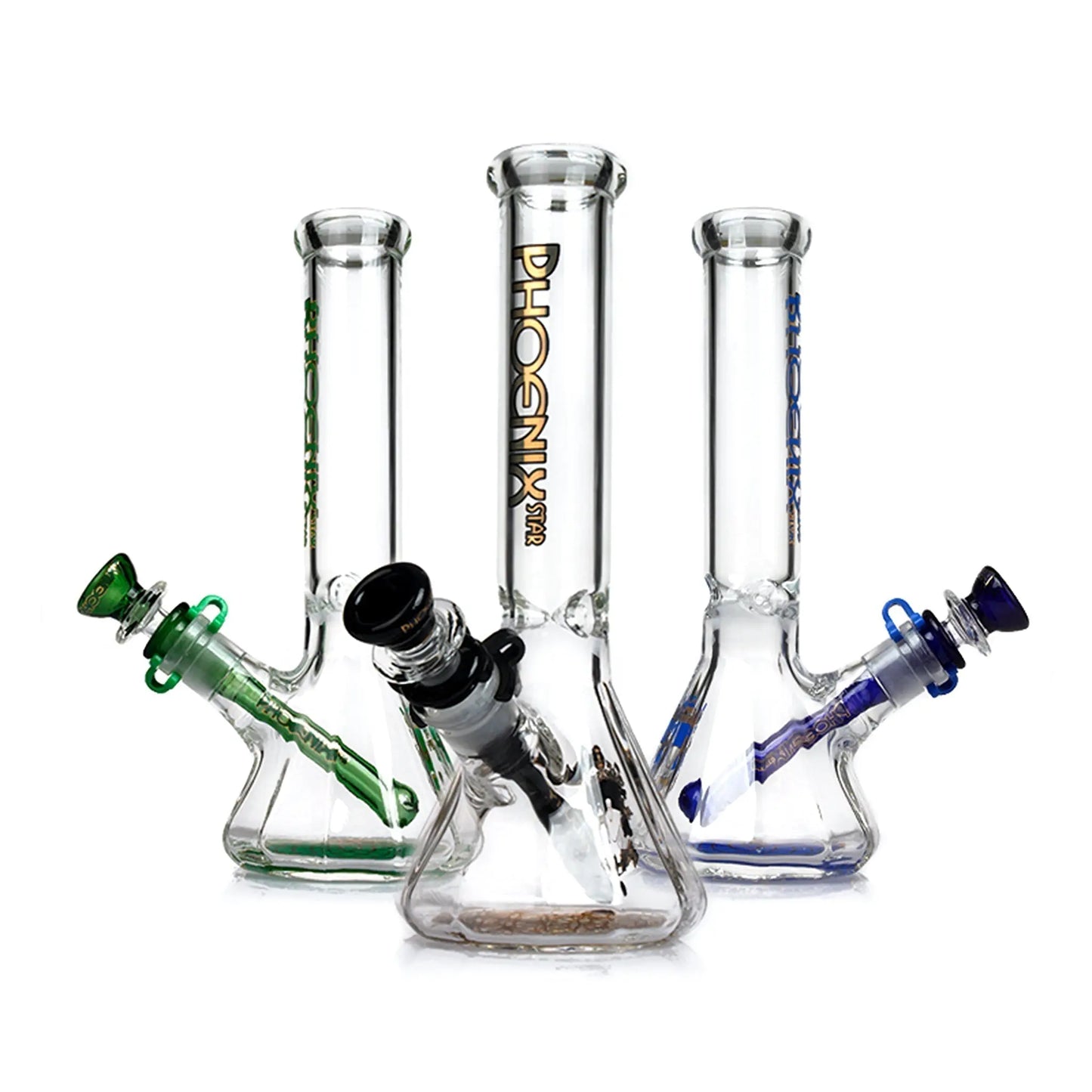 Phoenix PHX39 Glassware - Phoenix PHX39 Glassware - Cali Distributions - Glassware Phoenix Star - phx137 green - Green - - Water Pipe - Phoenix Star - Cali Accessories