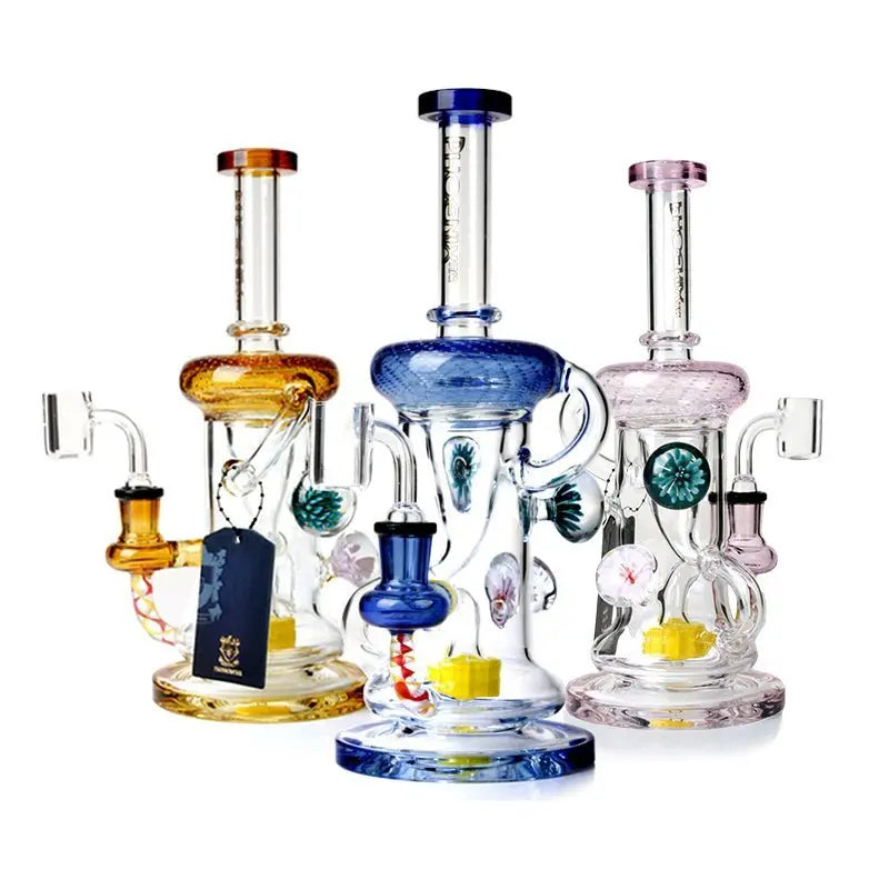 Phoenix PHX535 Glassware - Phoenix PHX535 Glassware - Cali Distributions - Glassware Phoenix Star - Pink - - Water Pipe - Phoenix Star - Cali Accessories