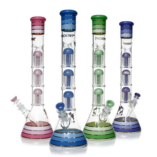 Phoenix PHX612 Glassware - Phoenix PHX612 Glassware - Cali Distributions - Glassware Phoenix Star - phx645 purple - Pink - - Water Pipe - Phoenix Star - Cali Accessories