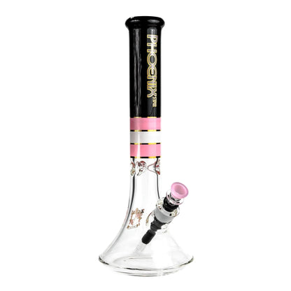 Phoenix PHX645 Glassware - Phoenix PHX645 Glassware - Cali Distributions - Glassware Phoenix Star - phx645 wIDE bASE pink - Pink - - Water Pipe - Phoenix Star - Cali Accessories