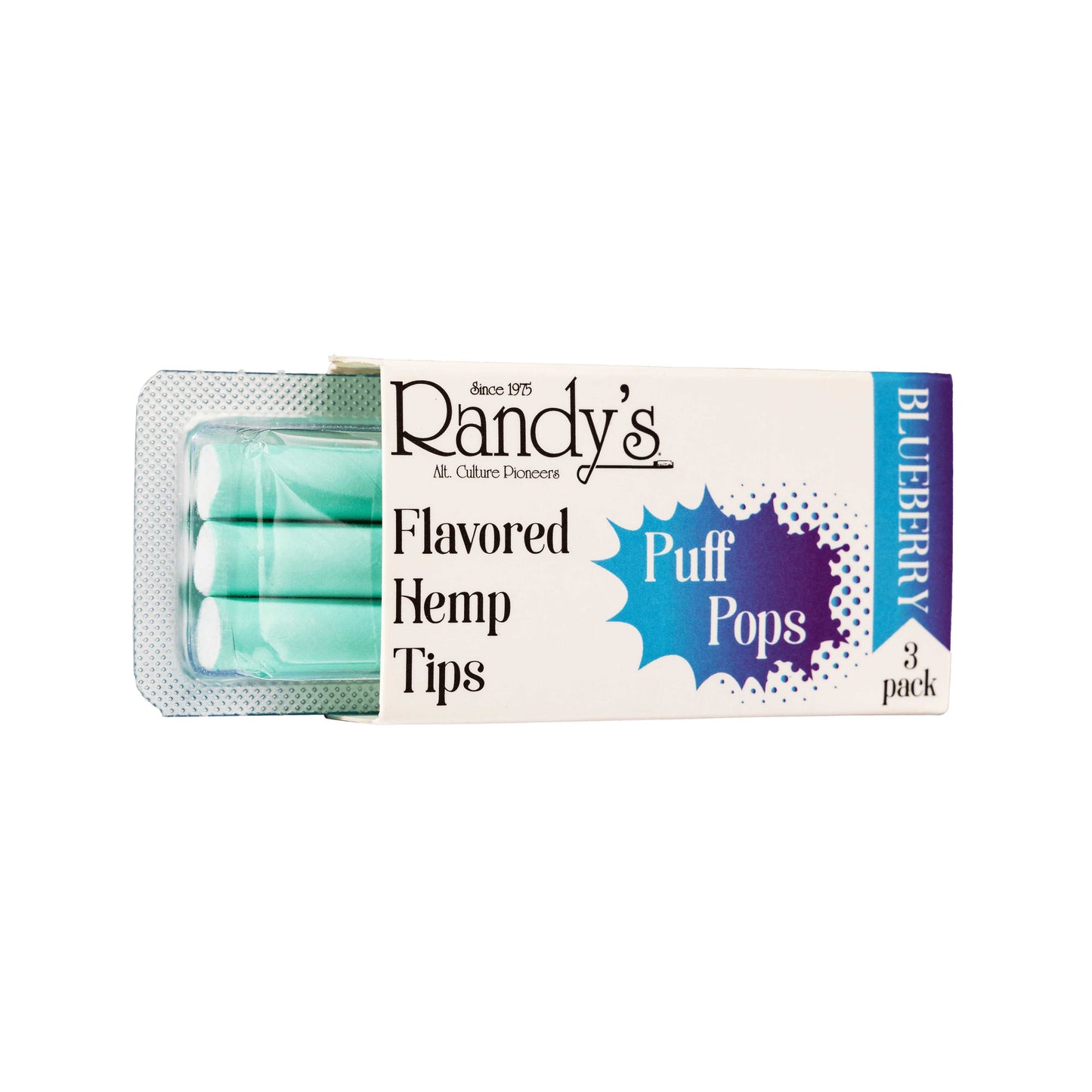 Puff Pops Flavoured Hemp Tips - Blueberry - - Flavoured Filter Tips - Randy's - Cali Tobacconist